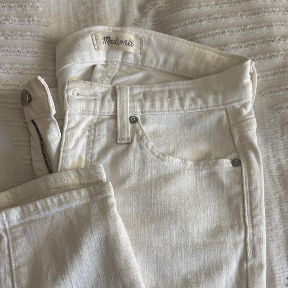 Madewell Women's Cream Skinny Jeans